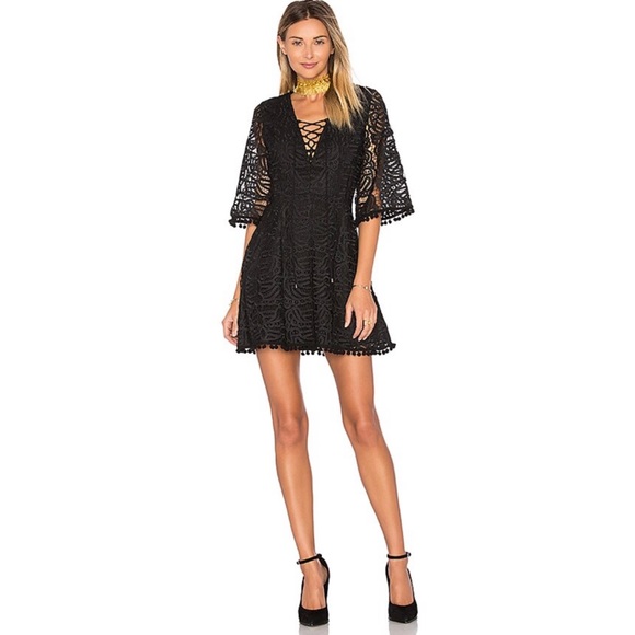 (NWOT) TULAROSA • Coal Lace Mini Dress in Onyx - Picture 16 of 16